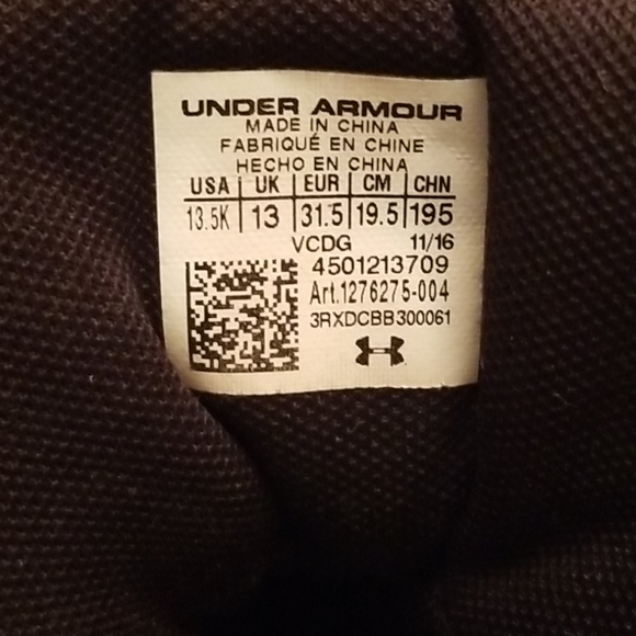 Under Armour Sneakers (Size 13.5) - Picture 5 of 6